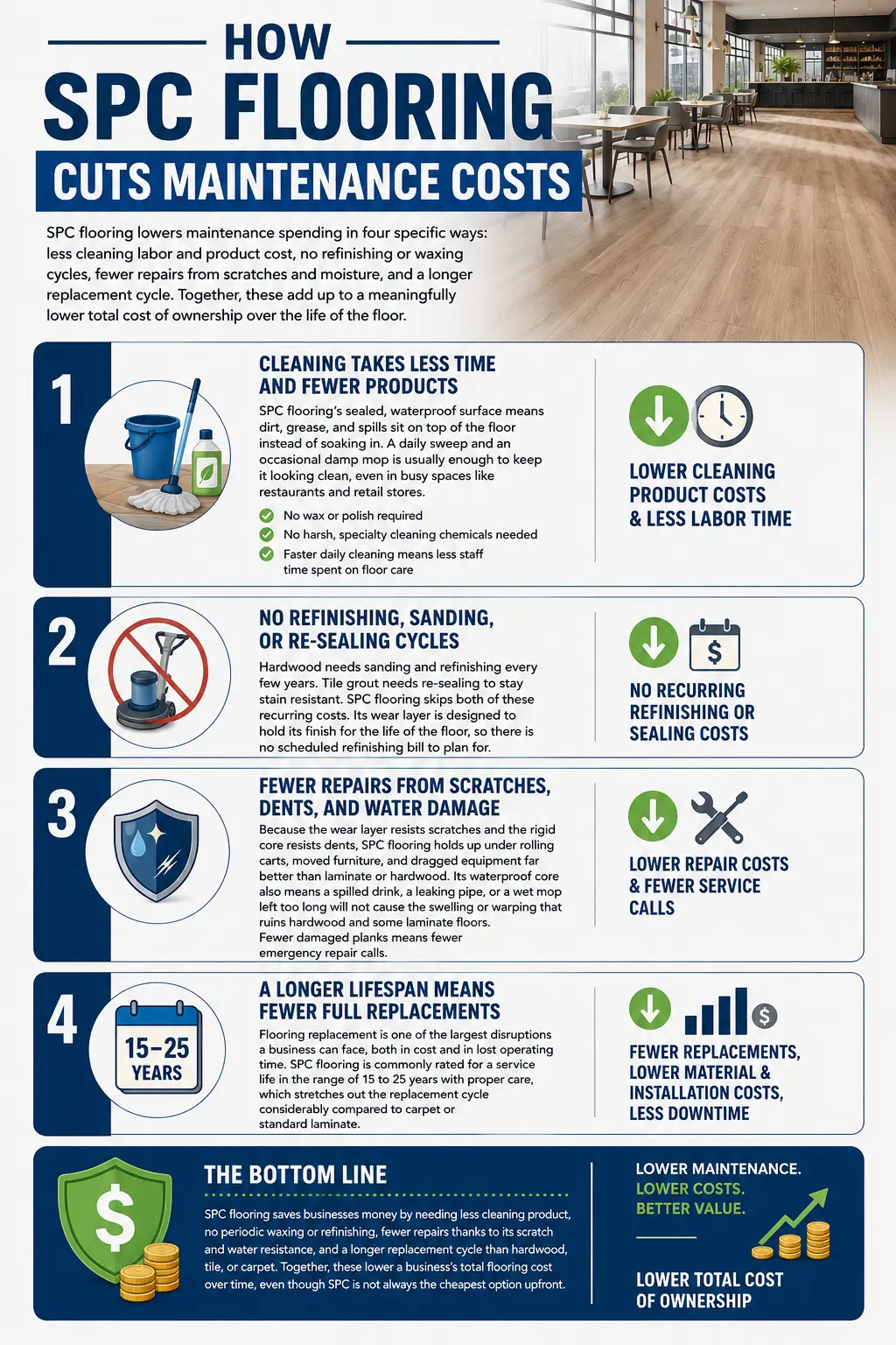 How SPC Flooring Cuts Maintenance Costs