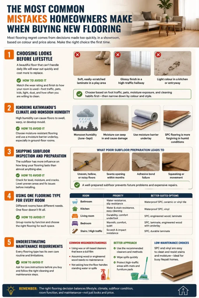 The Most Common Mistakes Homeowners Make When Buying New Flooring